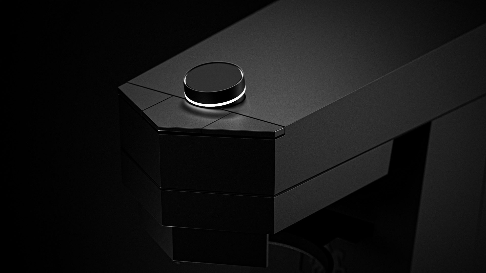 SAHM close-up with illuminated knob