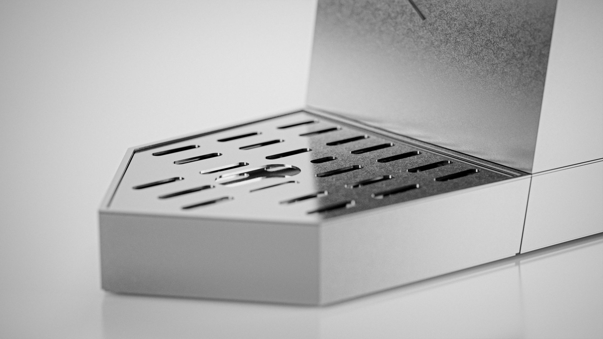 Pentagonal drip tray, gray